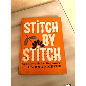 Stitch By Stitch Hardcover Needlework for Beginners 1970s VTG Coffee Table Decor